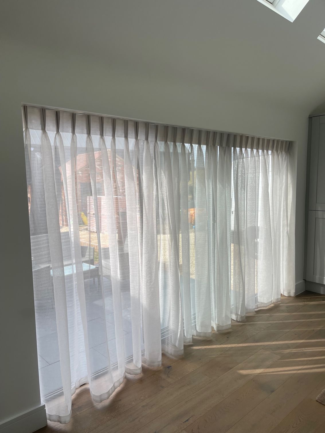Full length Voile Curtains in a lightweight breathable fabric 
