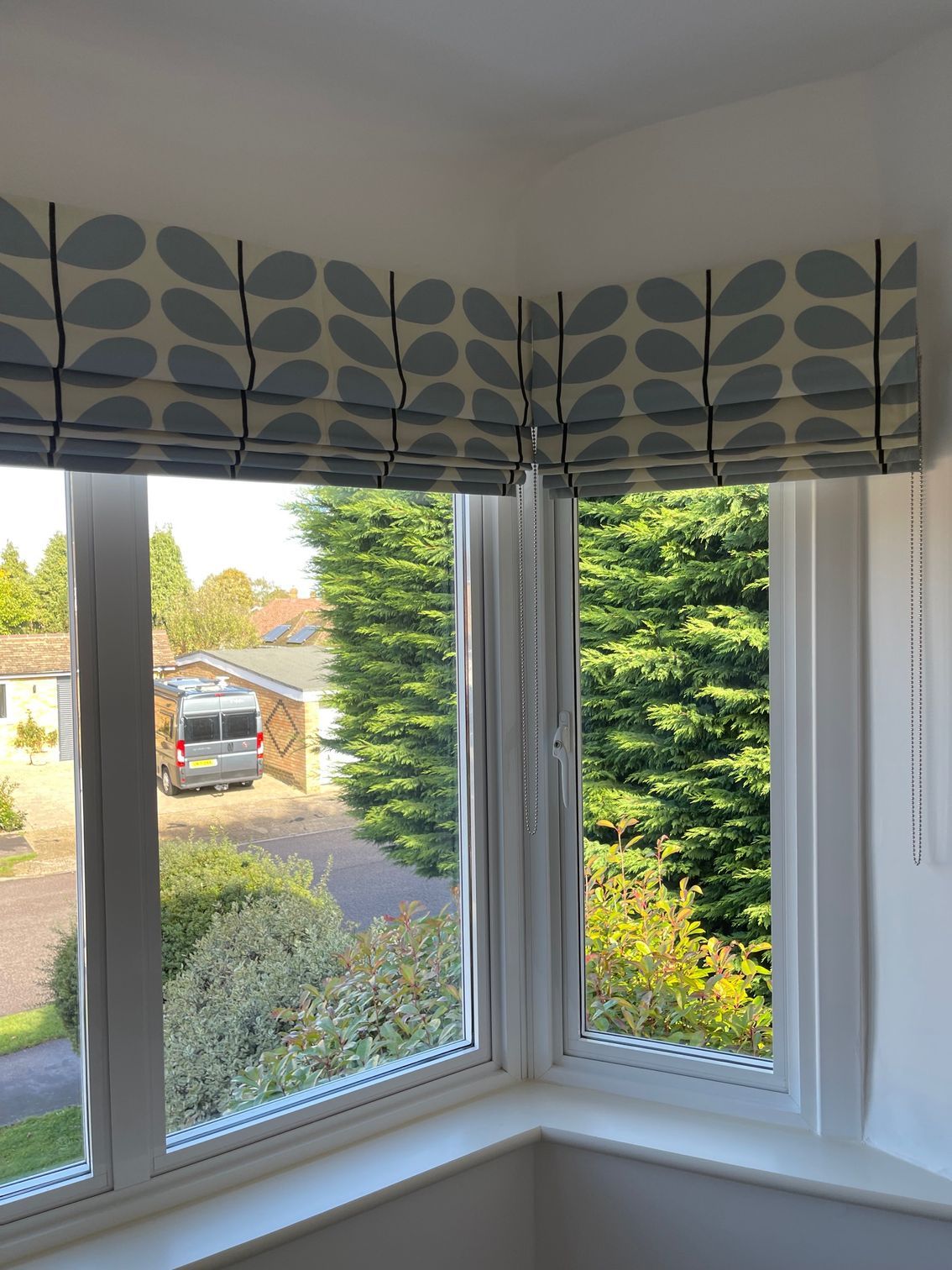 Roman blinds for all windows