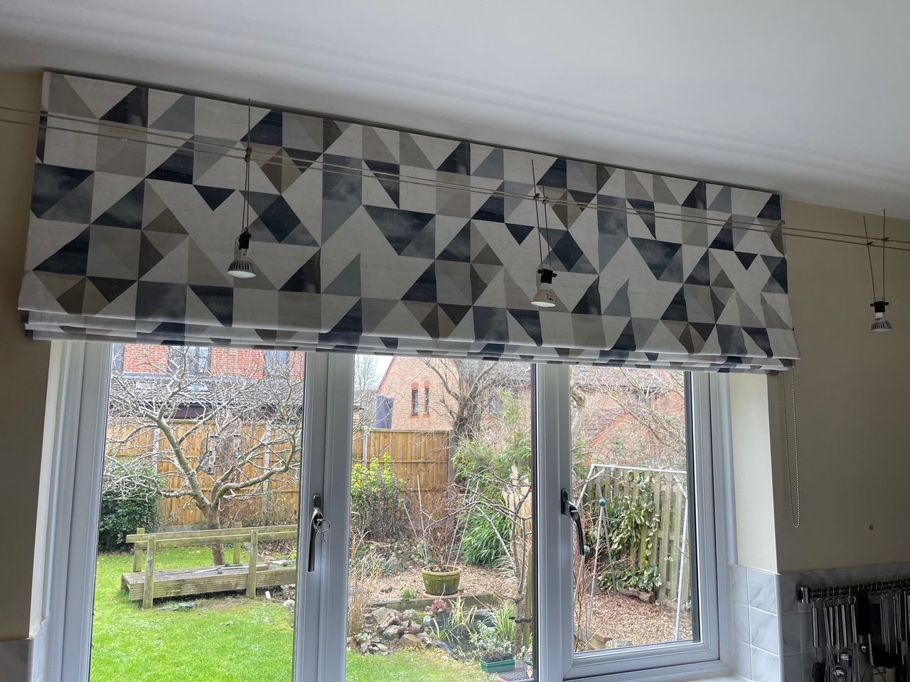 Roman Blinds are ideal for small windows, kitchens and bathrooms