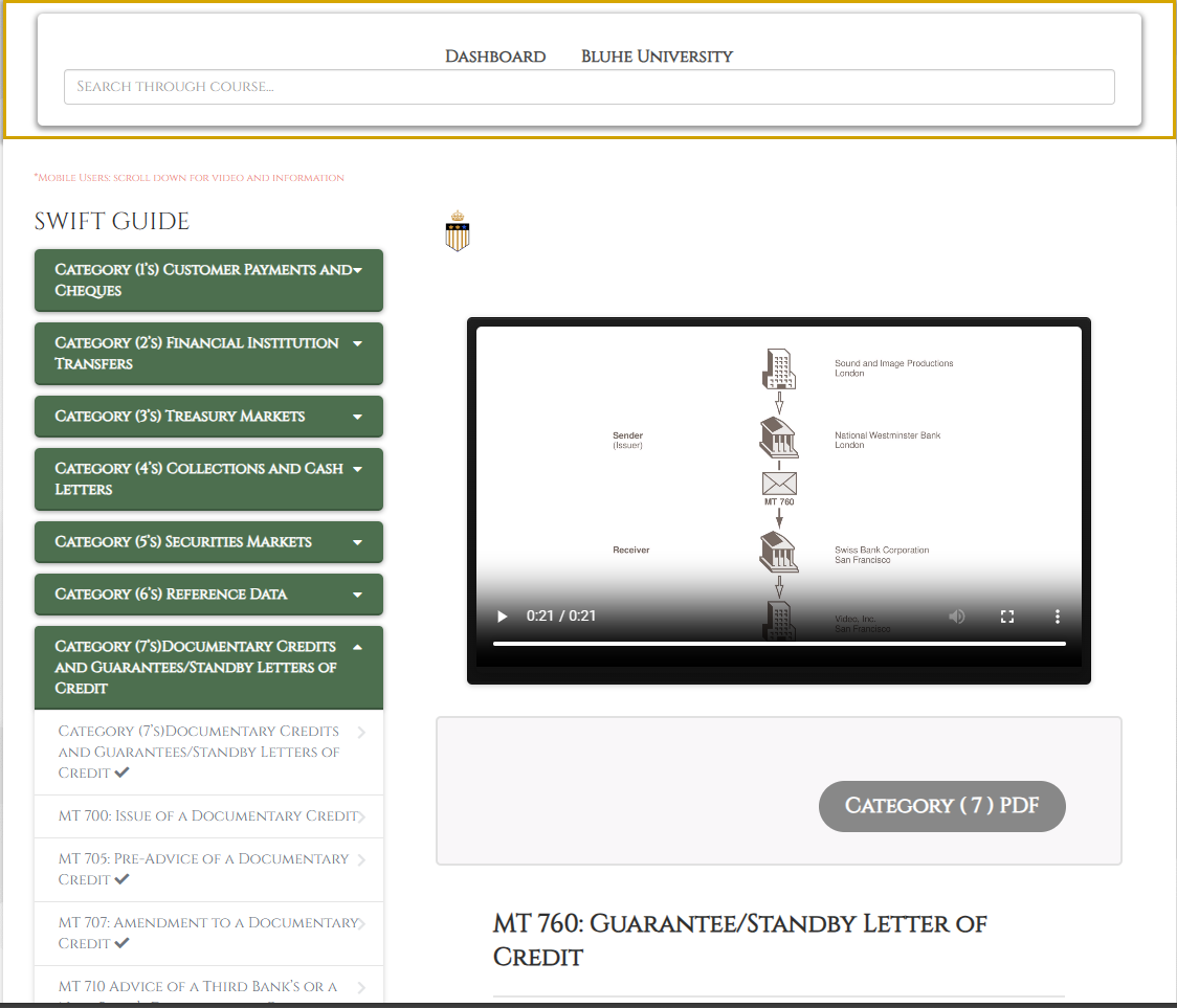 A screenshot of a website that says at 350 guaranteed standby letter of credit