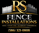 RS Fence Installations logo: Gold 