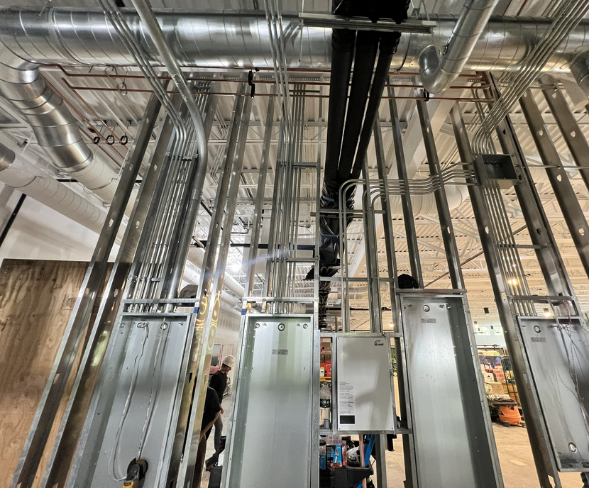 Electrician working on a residential panel upgrade