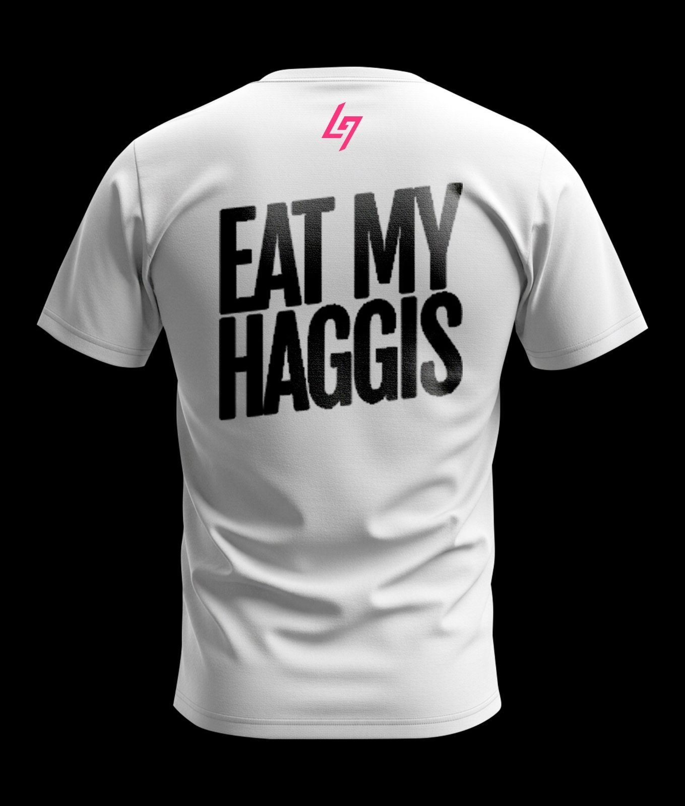 Eat My Haggis Black and White T