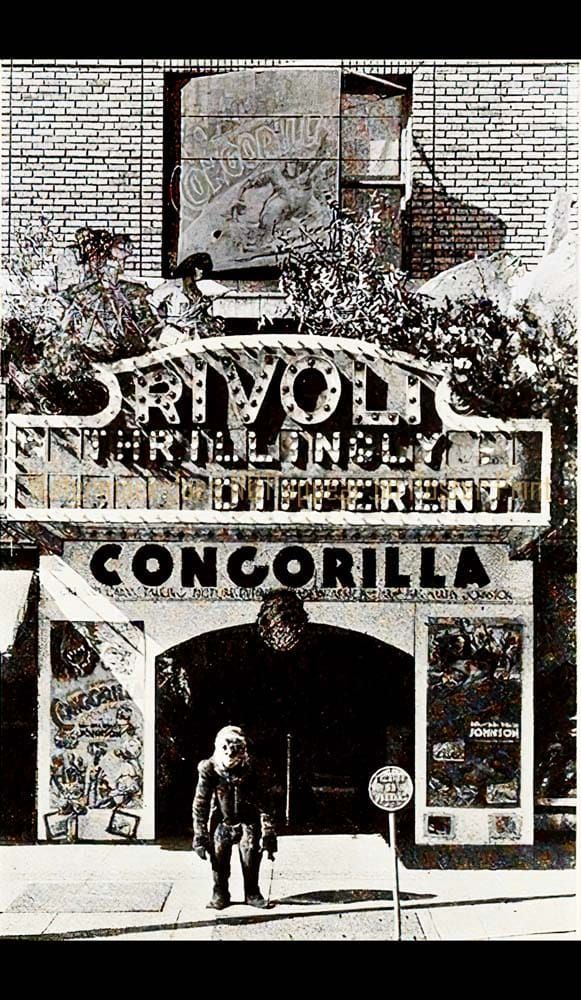 A movie theater entrance titled