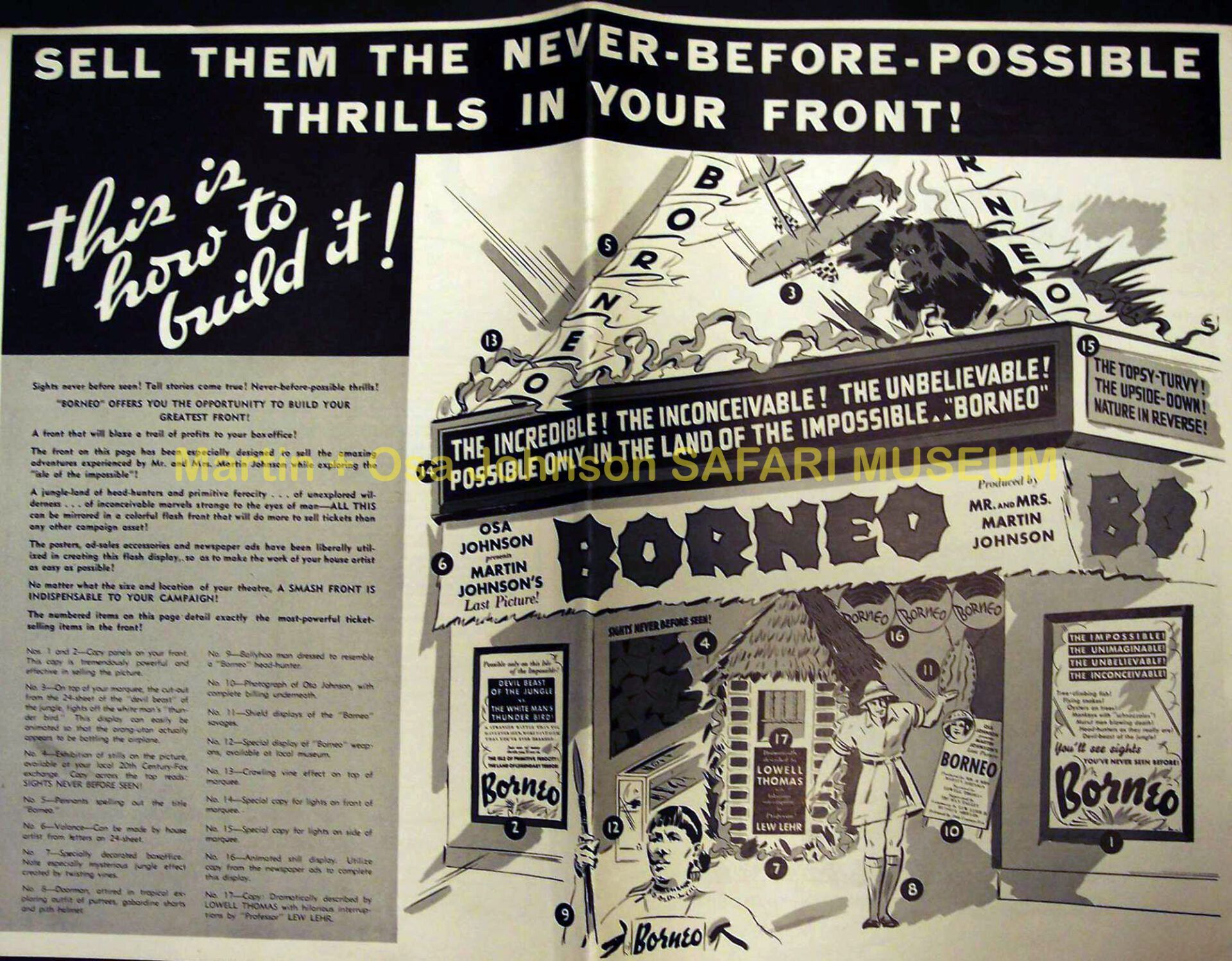 A vintage advertising poster for the film