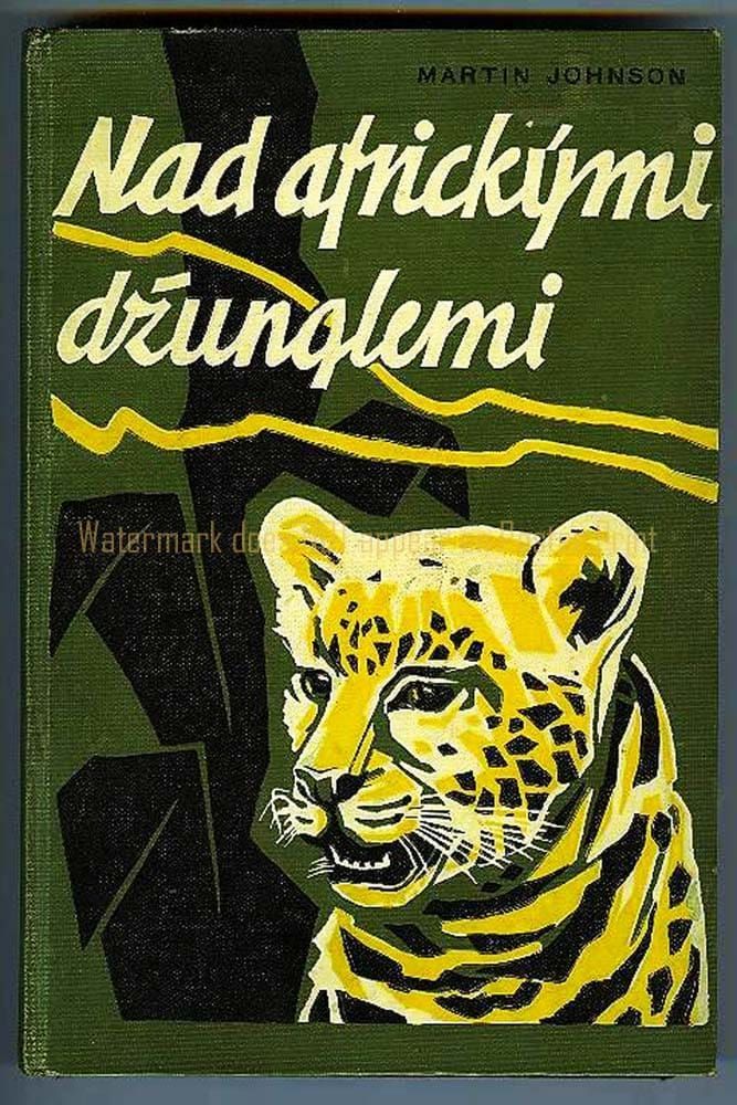 Book cover featuring a stylized yellow leopard against a dark green jungle with the title