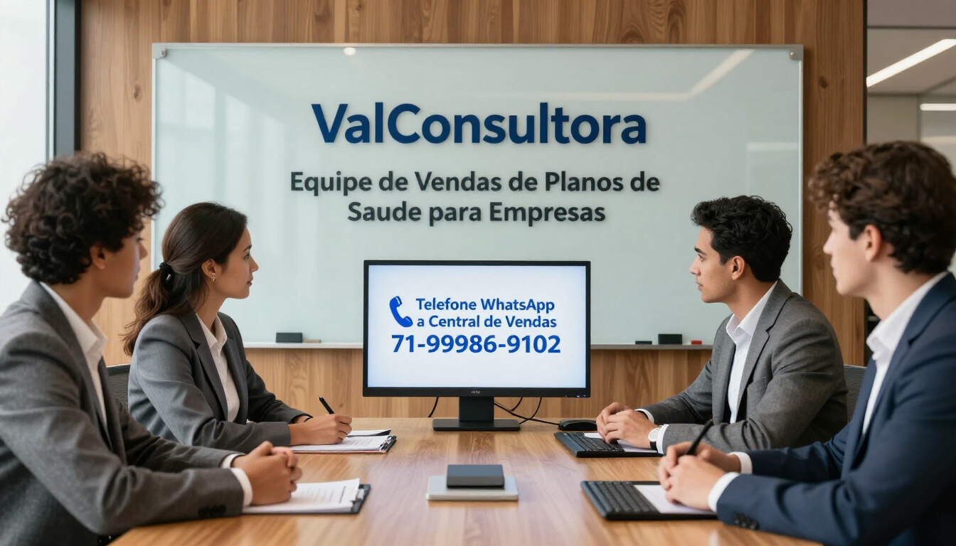 ValConsultora Vendas de Planos de Saude para Empresas.
Telefone WhatsApp da Central de Vendas 