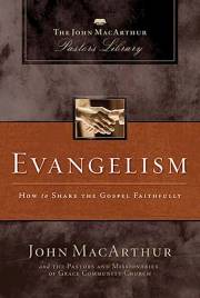 Image of a Christian book entitled “Evangelism” at Saving Grace Bookstore in Middletown DE