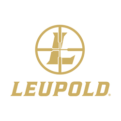 Leupold logo in gold with stylized crosshair emblem above the word “LEUPOLD”