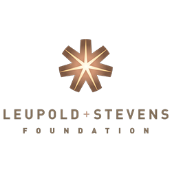 Leupold + Stevens Foundation logo with a bronze starburst icon on a white background