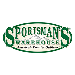 Sportsman’s Warehouse green logo with “America’s Premier Outfitter” tagline