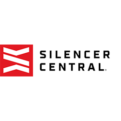 Silencer Central logo with red square icon and black text on a white background