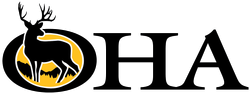 Black-and-gold OHA logo with a deer silhouette in the “O”