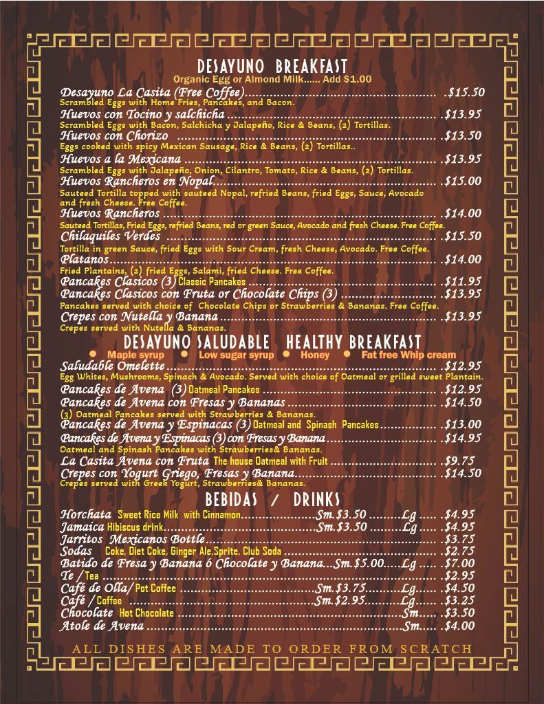 Brochure / Menu Design project