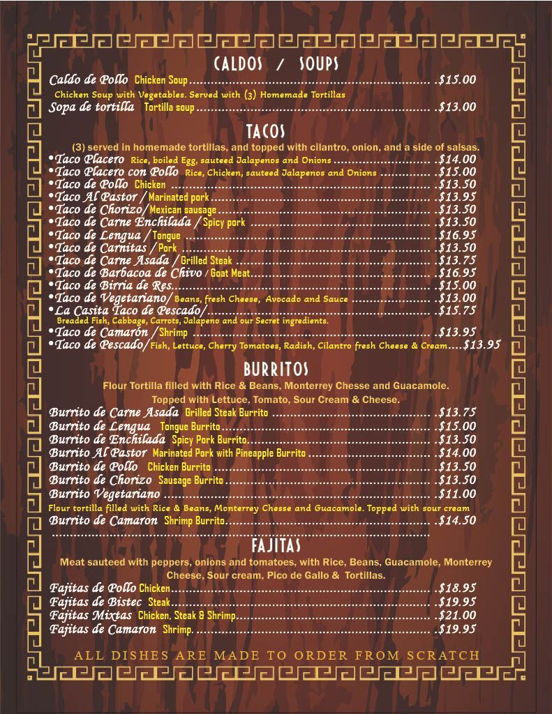 Brochure / Menu Design project