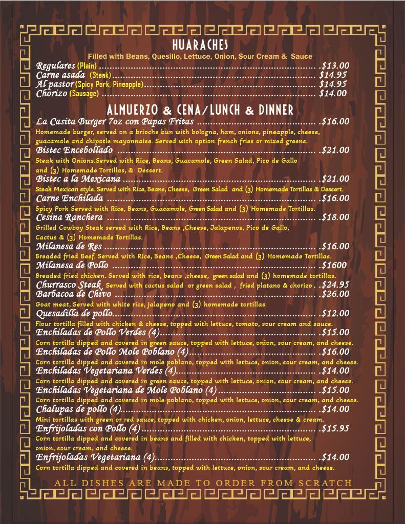 Brochure / Menu Design project