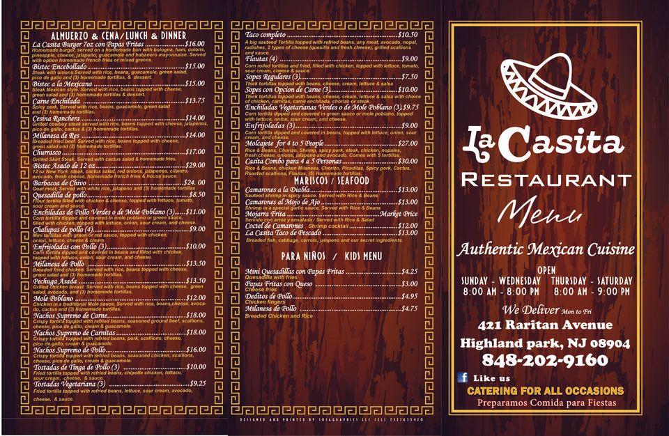 Brochure / Menu Design project