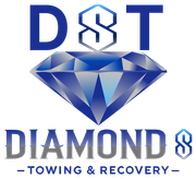 A logo for D S T Diamond S Towing and Recovery