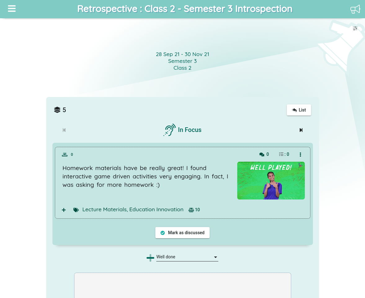 Retrospective conversations with active listening and break out rooms | Neelix Feedback Platform Retrospective conversations with active listening and break out rooms | Neelix Feedback Platform