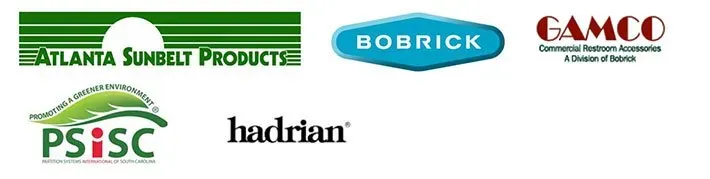 Group Of Restroom Accessories Company Logos - Baton Rouge, LA - American Door & Hardware LLC Group Of Restroom Accessories Company Logos - Baton Rouge, LA - American Door & Hardware LLC