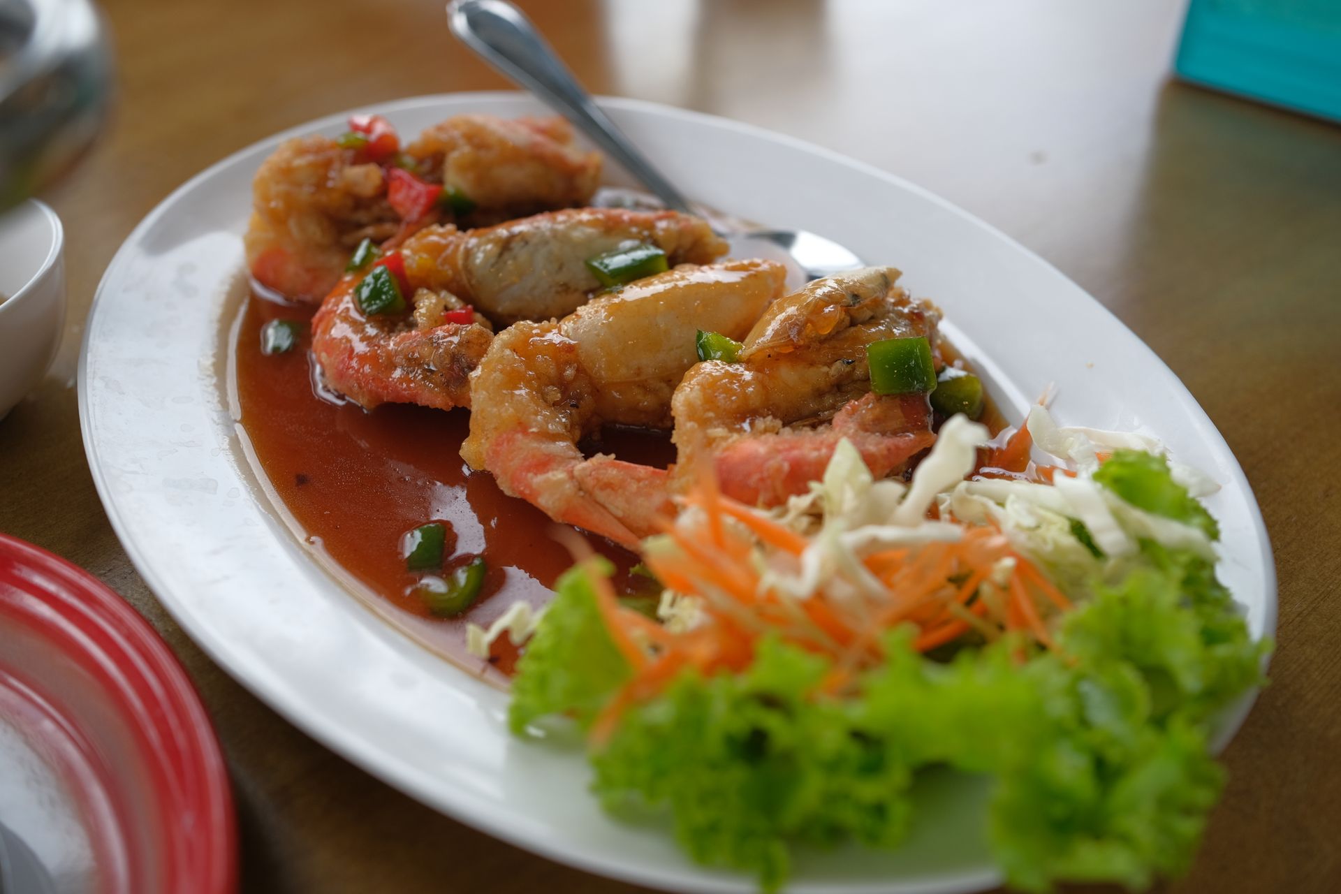 ภัตตะ กุ้งซอสมะขาม