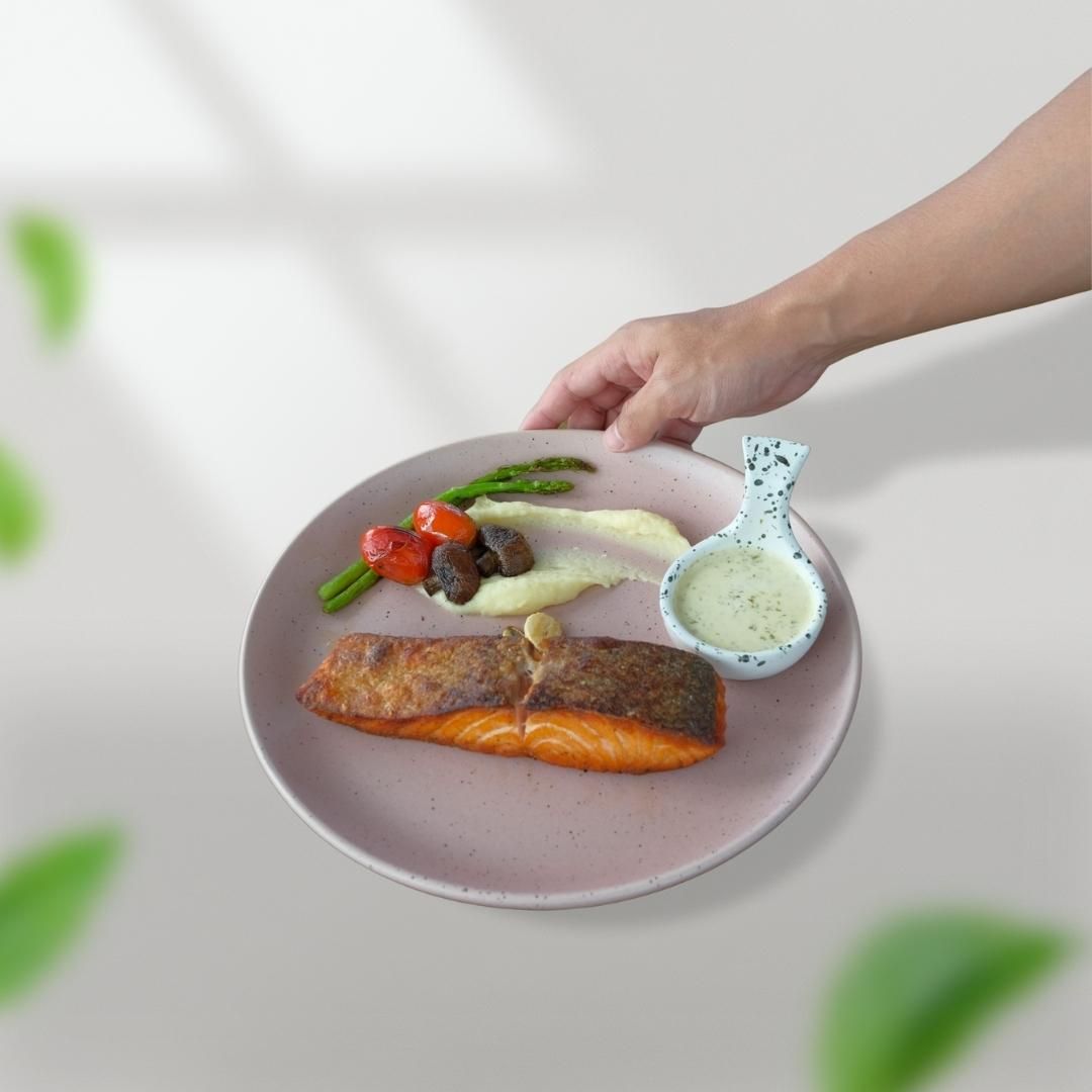 สเต็ดปลาแซลมอล