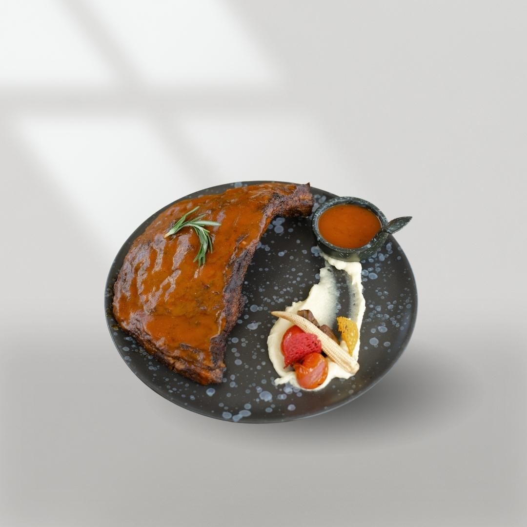 ซี่โครงหมูอบสไตล์อเมริกัน