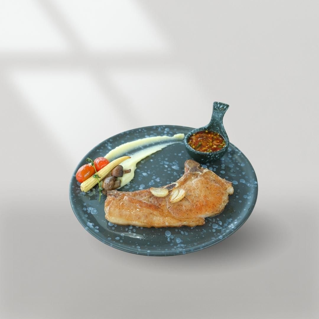 พอร์คชอป แจ่วมะขาม