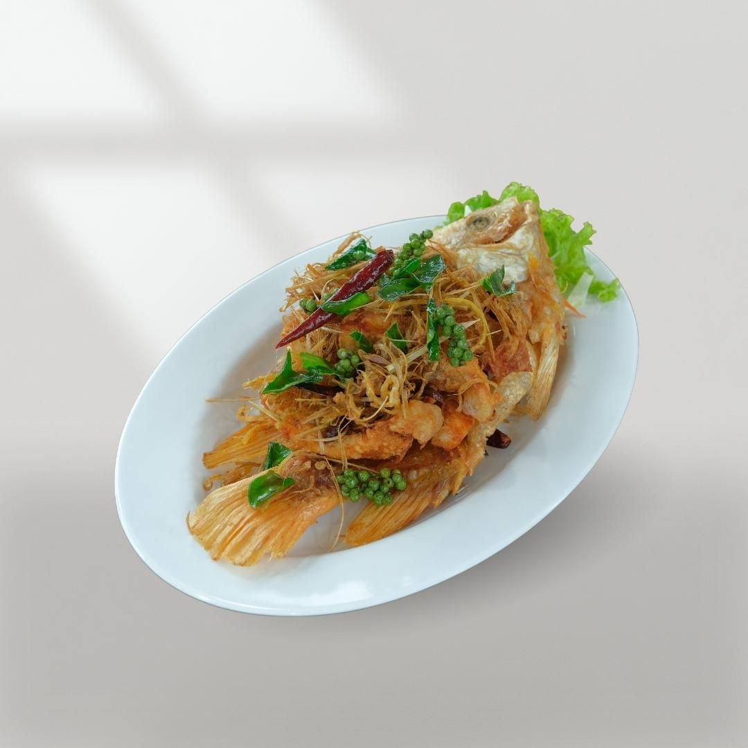 ปลาทับทิมสมุนไพร