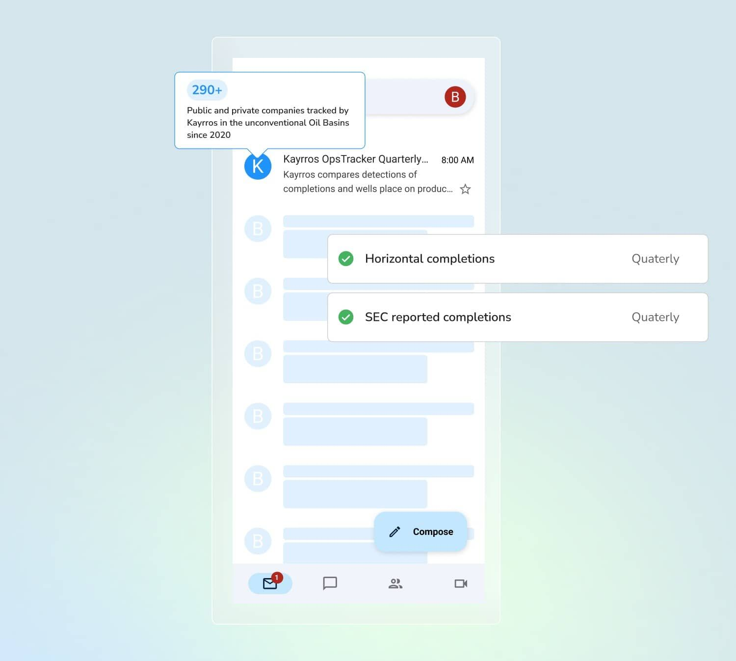 Kayrros E&P Intelligence - platform