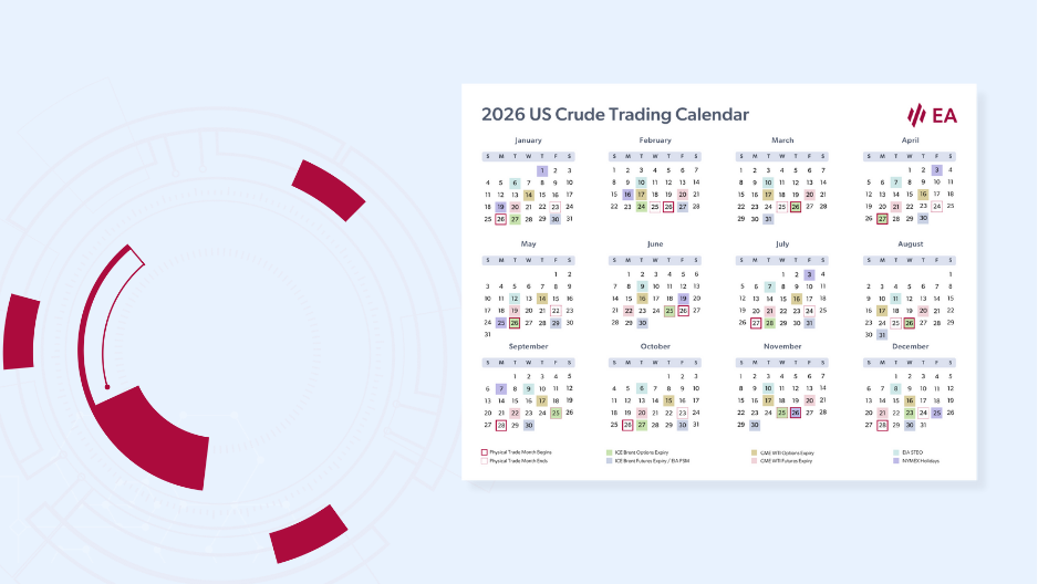 US Crude Trading Calendar 2026