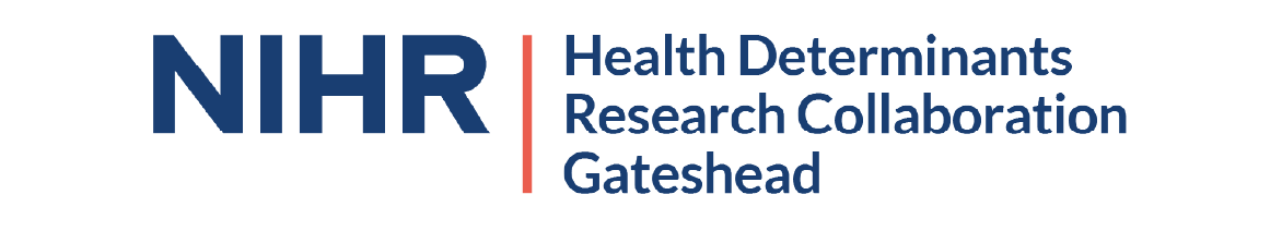 NIHR Health Determinants Research Collaboration Gateshead logo on a white background