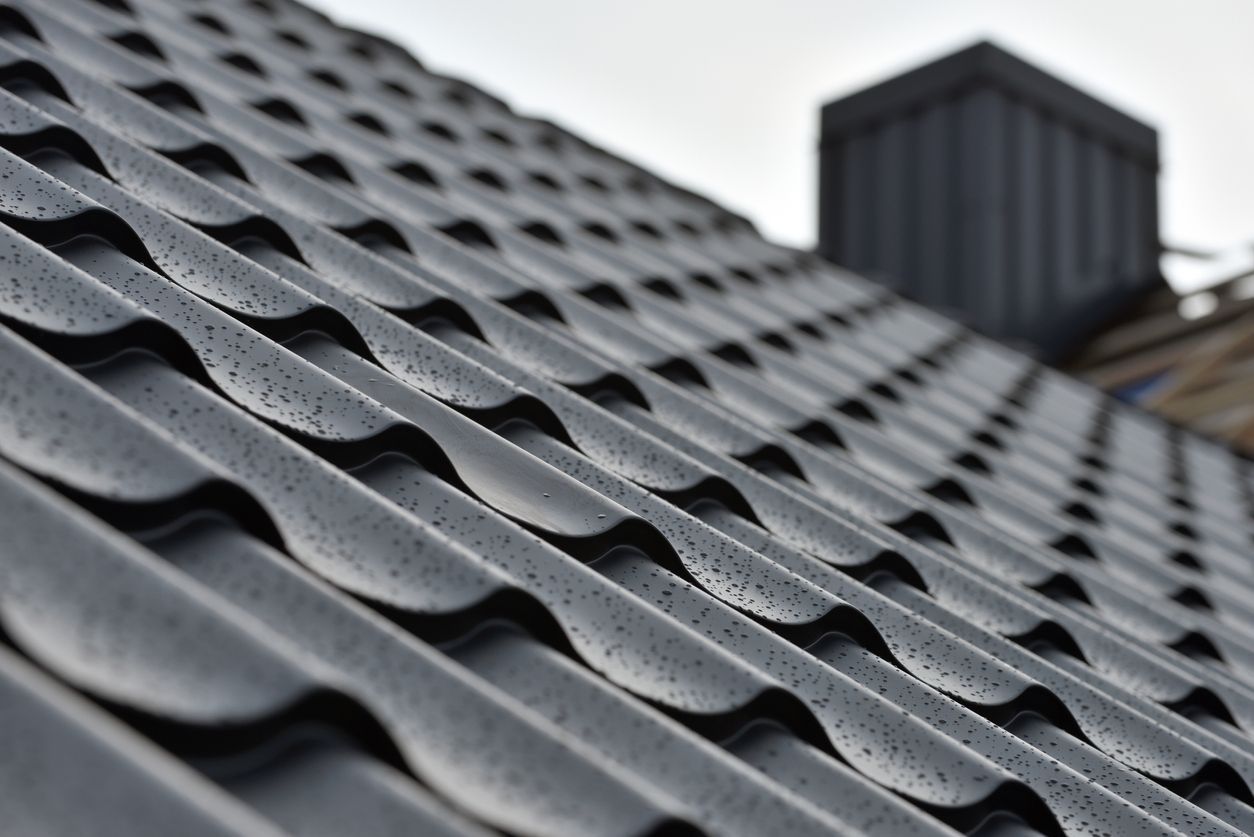 black metal roof