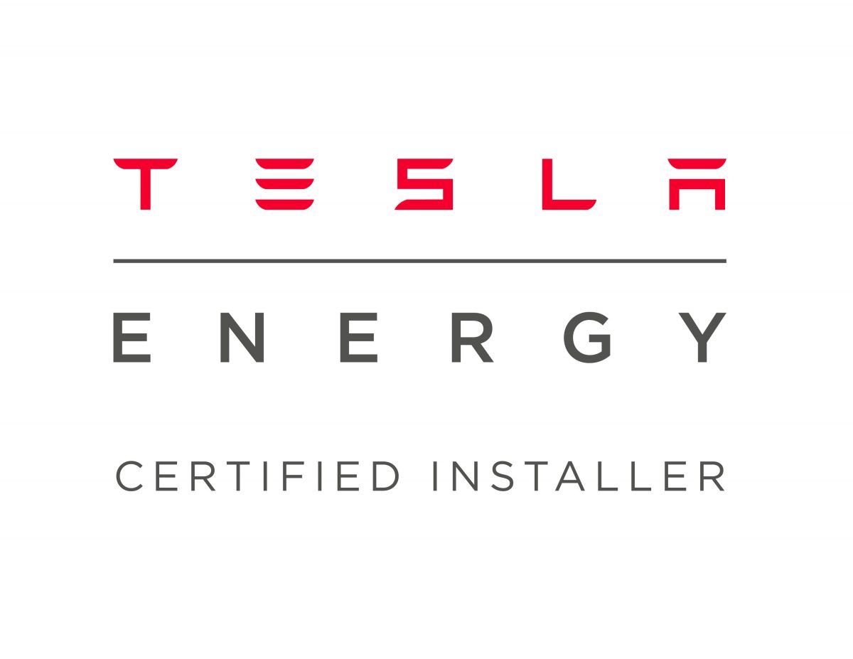 Tesla Energy Certified Installer logo.