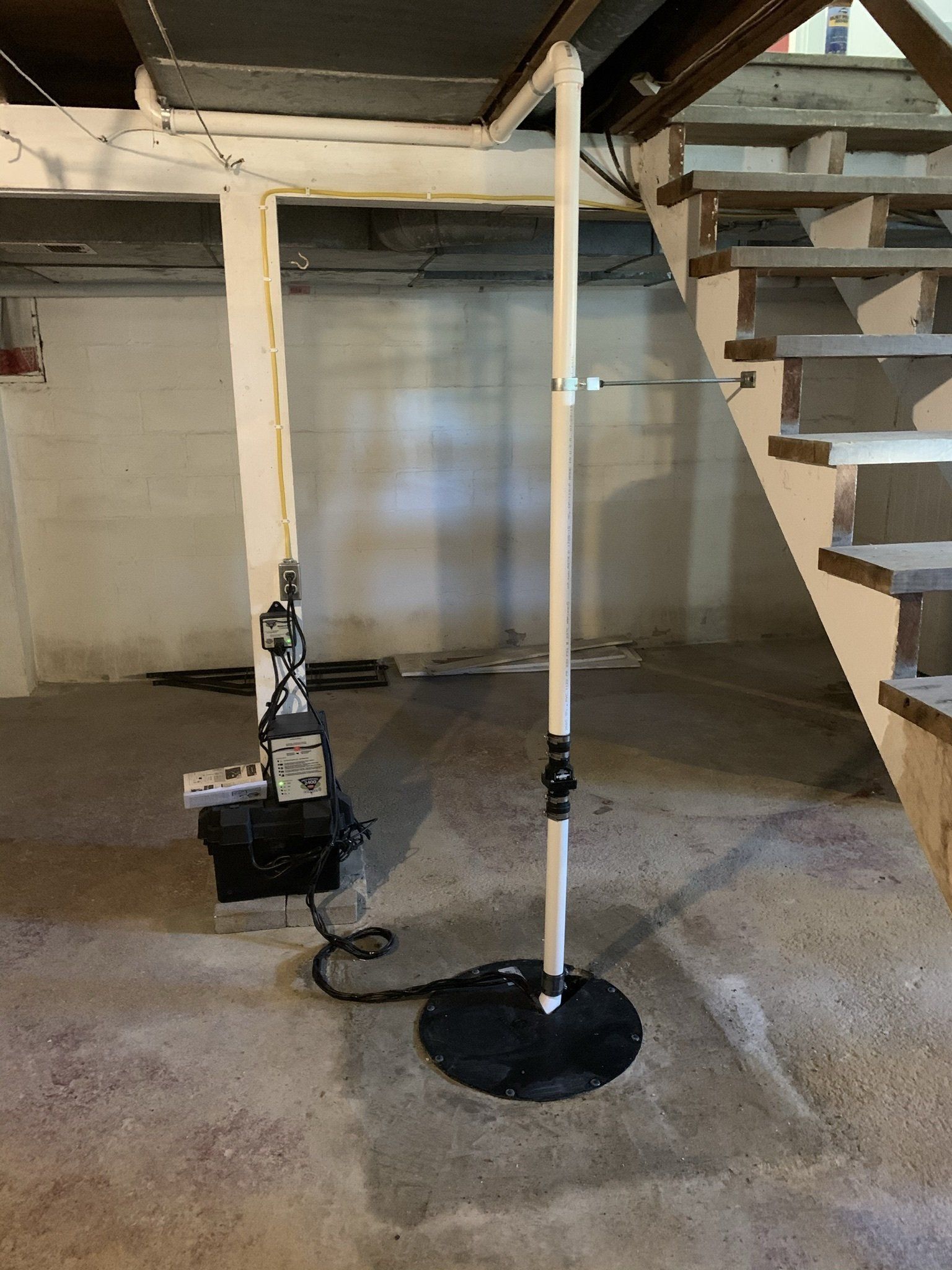 Heater Black Wiring Beside the Stairs — Spencerville, OH — Matt’s Heating & Cooling LLC