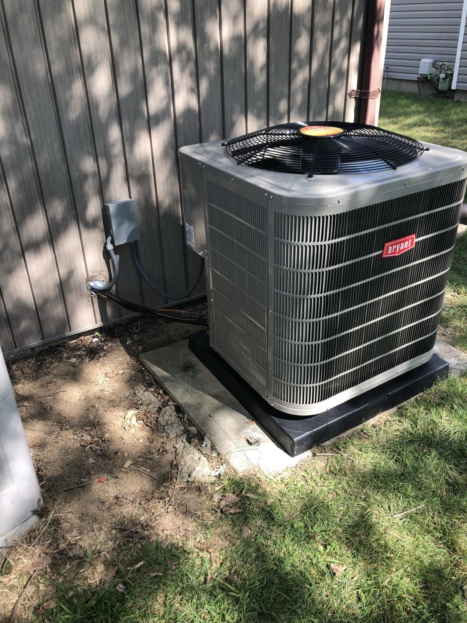Gray Heat Pump Unit — Spencerville, OH — Matt’s Heating & Cooling LLC