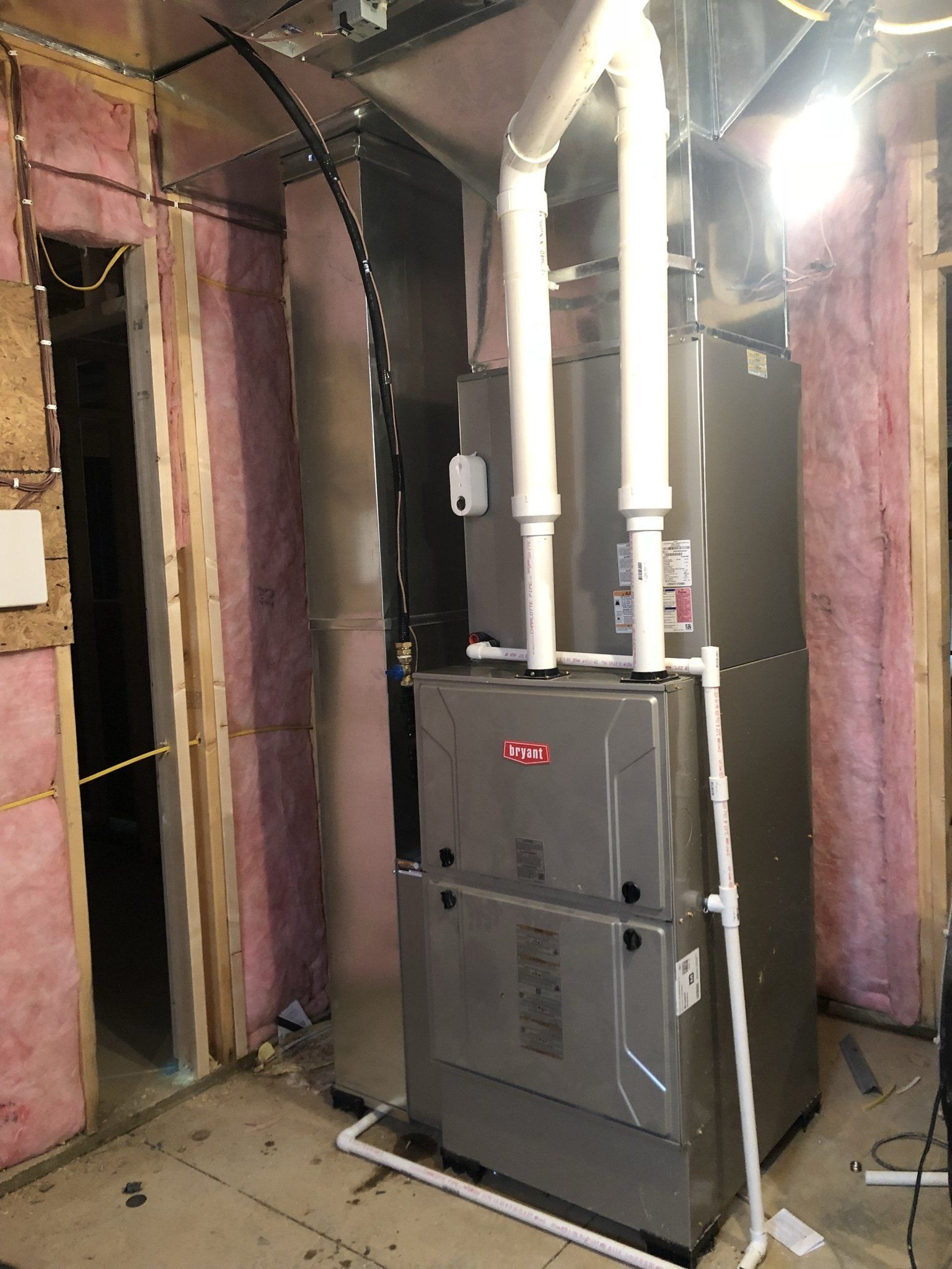 HVAC Machine Installed on a Newly Renovated Room — Spencerville, OH — Matt’s Heating & Cooling LLC