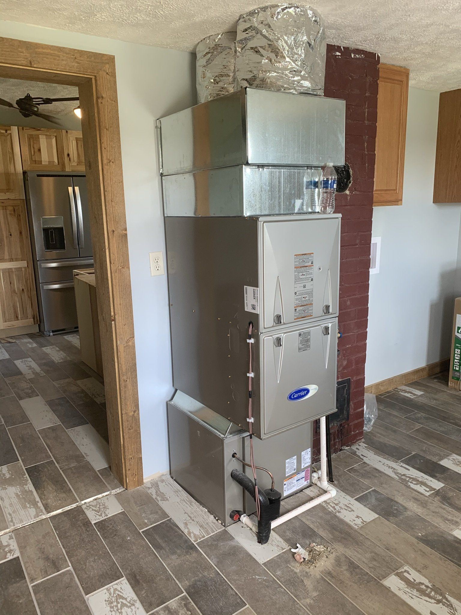 Newly Installed HVAC Machine Inside the House — Spencerville, OH — Matt’s Heating & Cooling LLC