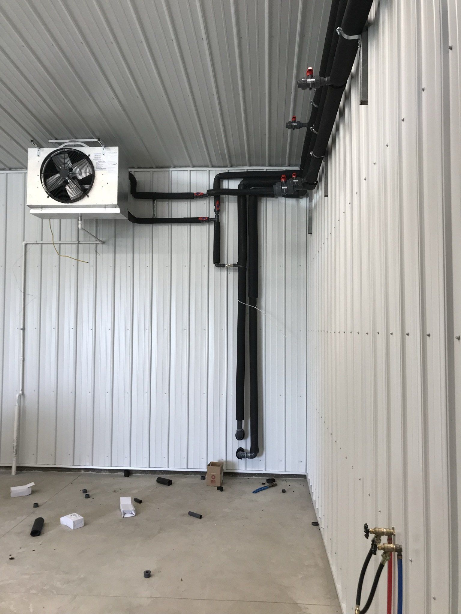 Newly Installed Inverter Inside the HVAC Room — Spencerville, OH — Matt’s Heating & Cooling LLC