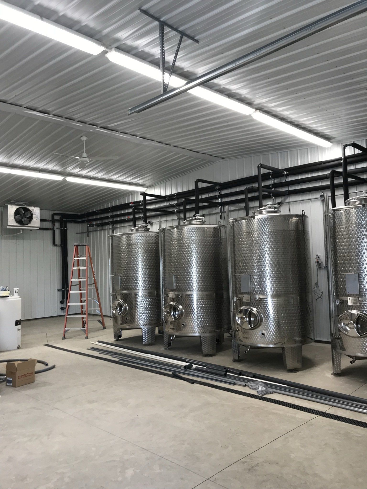 Four Heater Tanks Inside the HVAC Room — Spencerville, OH — Matt’s Heating & Cooling LLC