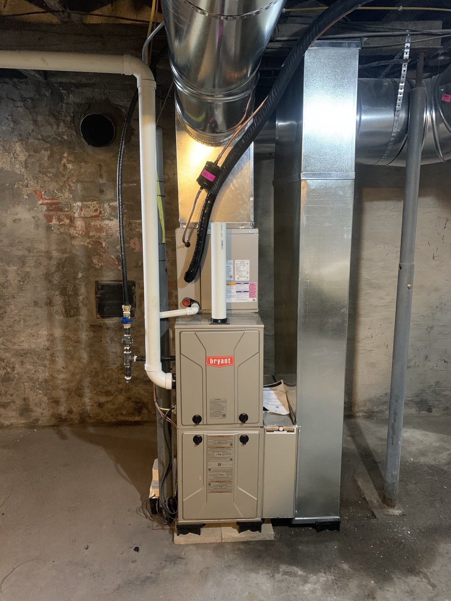 Heater Machine Unit Installed on the Basement — Spencerville, OH — Matt’s Heating & Cooling LLC
