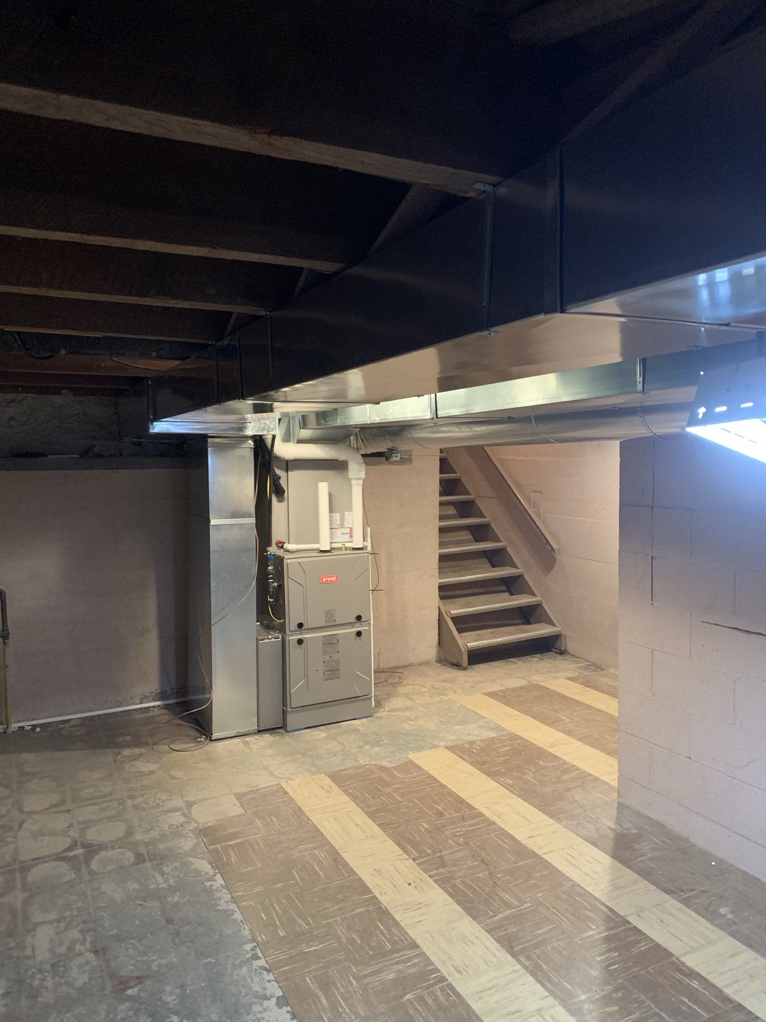 Heater Machine Beside the Stairs — Spencerville, OH — Matt’s Heating & Cooling LLC