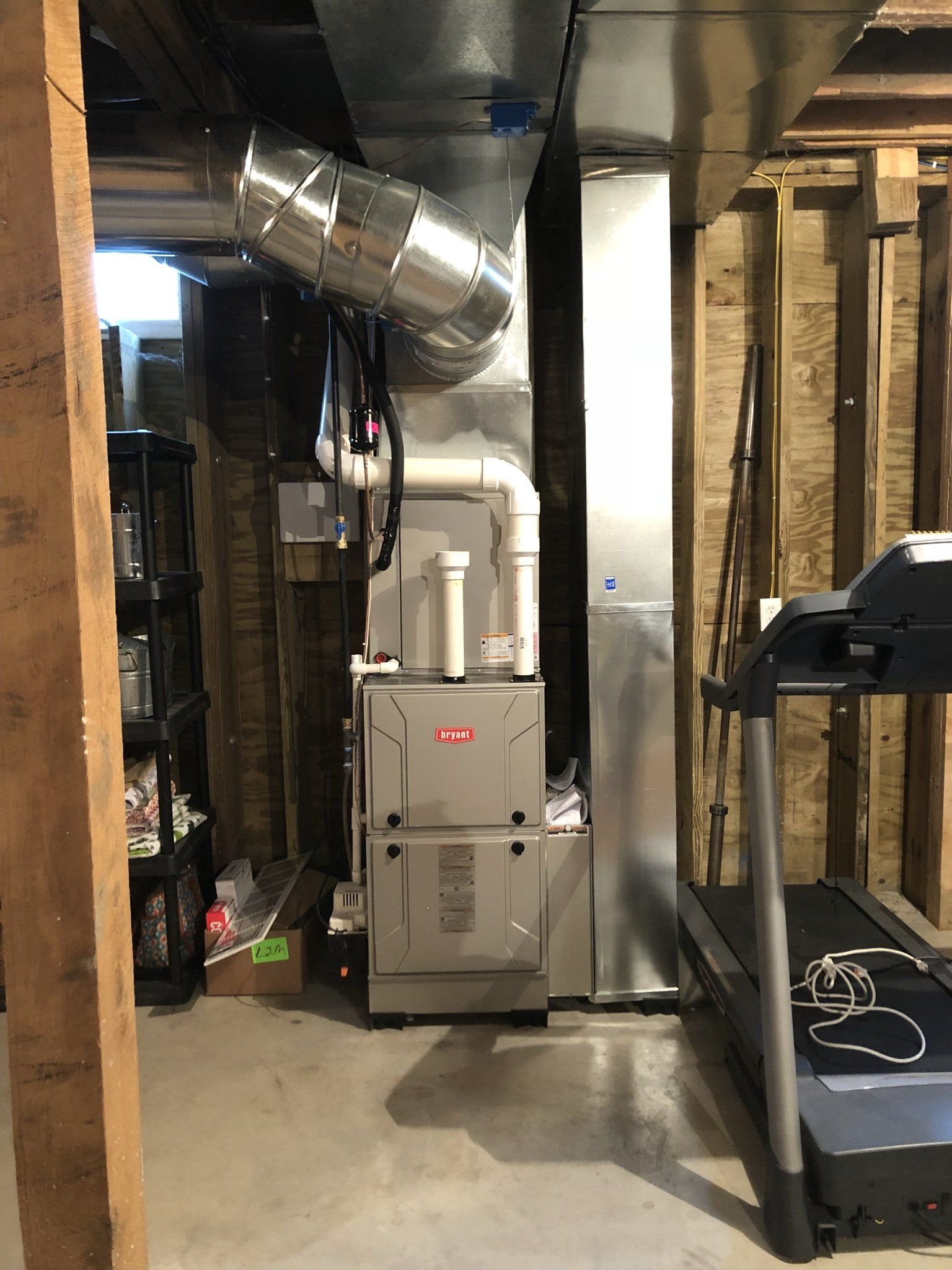 Installed HVAC Near the Treadmill — Spencerville, OH — Matt’s Heating & Cooling LLC