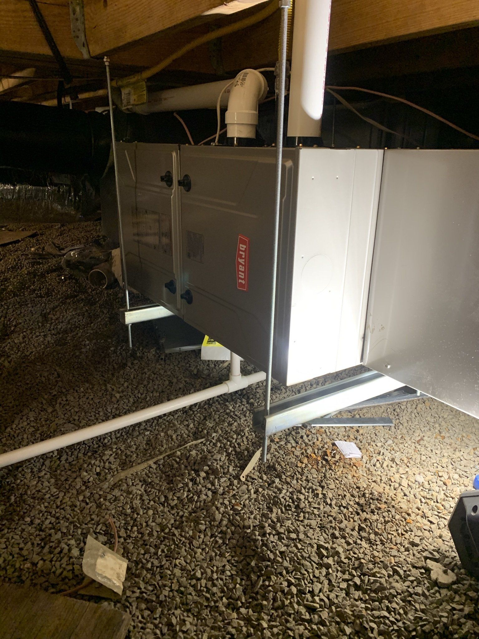 Installation Process of HVAC on the Basement — Spencerville, OH — Matt’s Heating & Cooling LLC