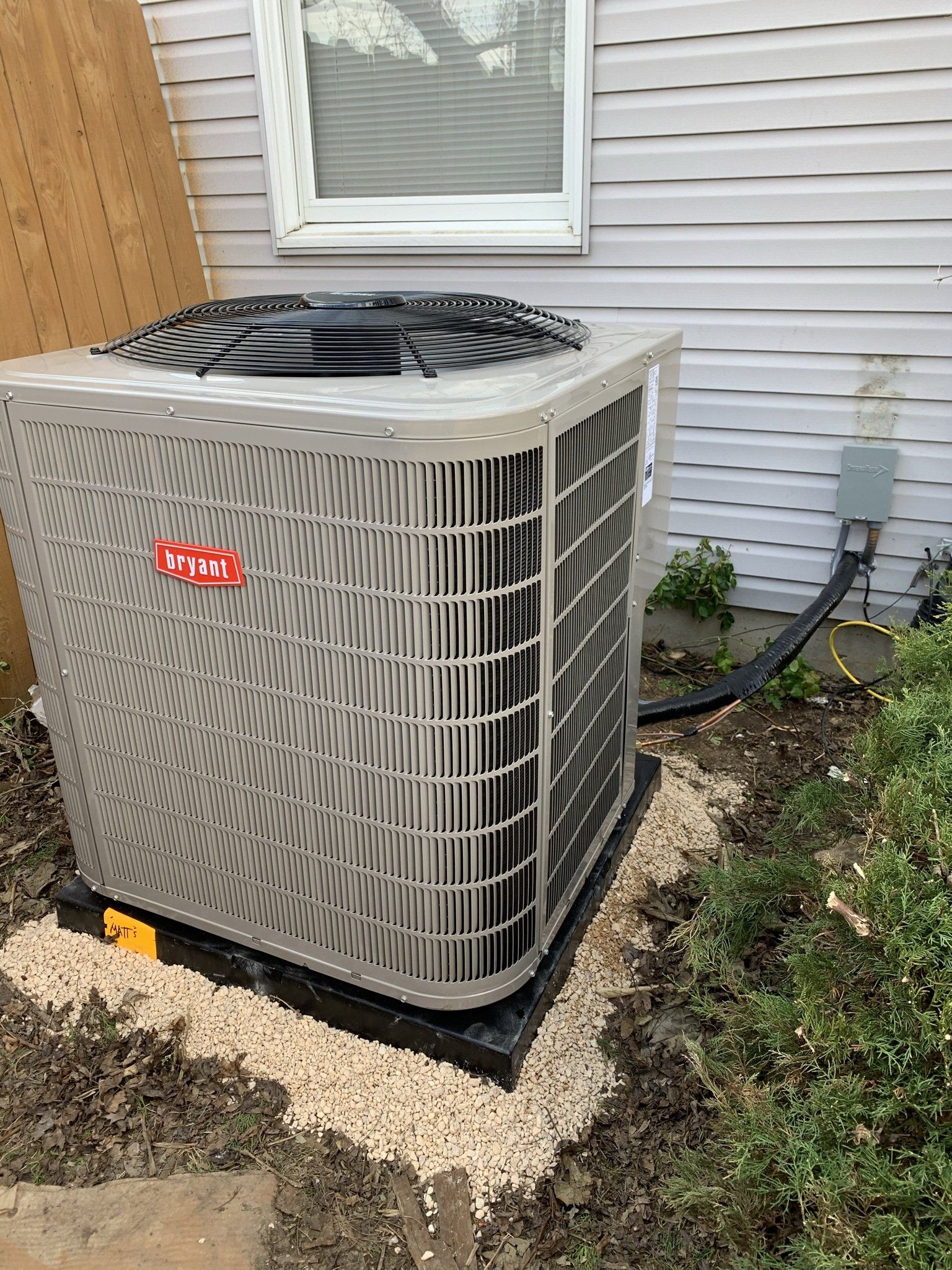 Installed HVAC Unit — Spencerville, OH — Matt’s Heating & Cooling LLC