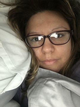 Jere' Webber in bed
