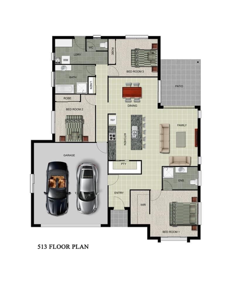 513 Floor Plan — Country to Coast Homes In Gregory River, QLD