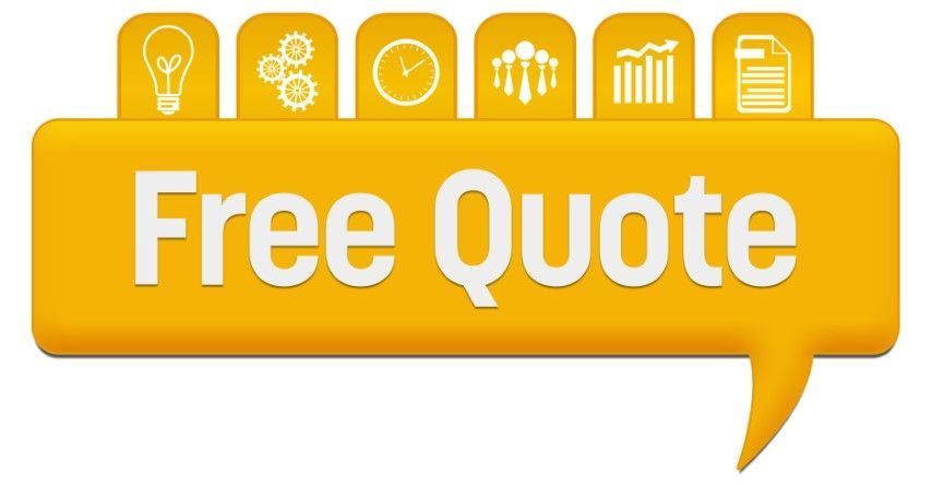 Yellow speech bubble with 