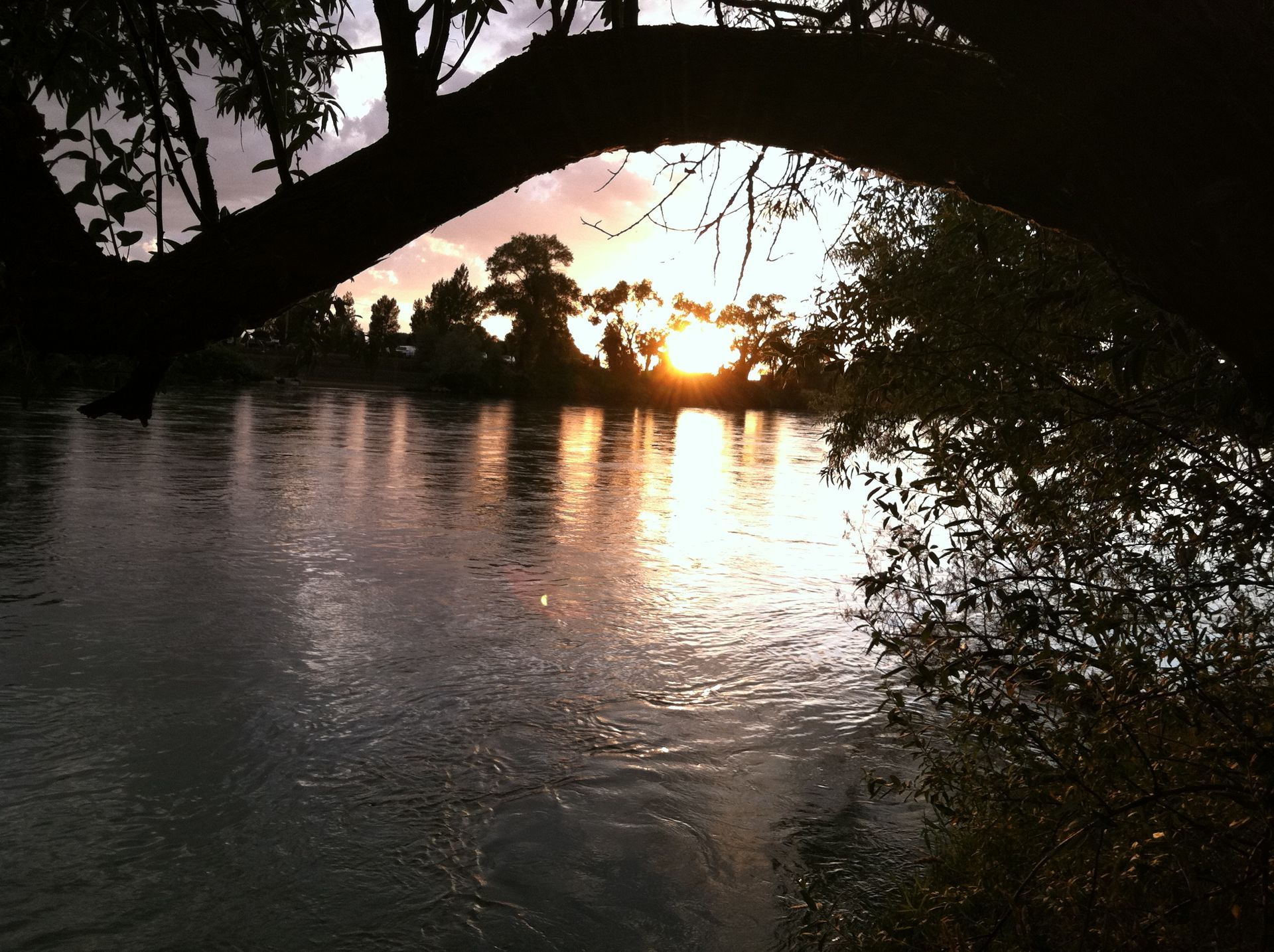 Snake River at Heise Hot Springs Idaho