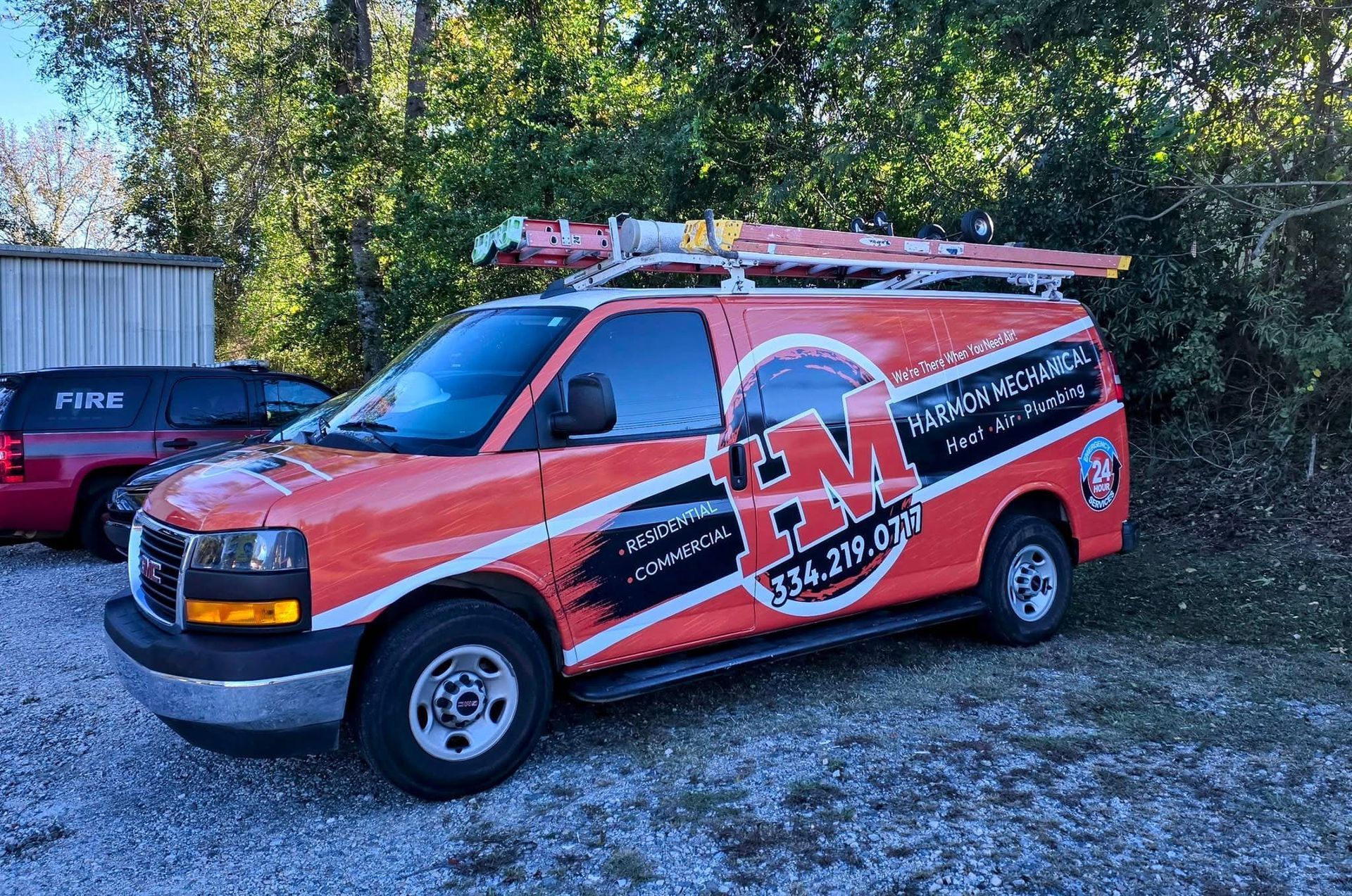 spooky red, white and black printed commercial wrap